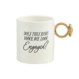 Mud Pie Ring 17 oz MUGS, Engaged