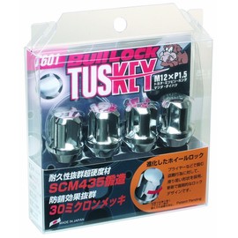 KYO-EI [ 協永産業 ] Bull Lock TUSKEY [ M12XP1.5 ] クロームメッキ [ 個数：4P ] [ 品番 ] T601