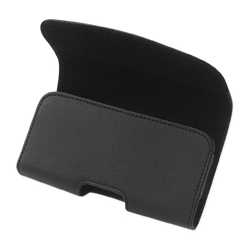 Reiko Wireless Leather Horizontal Phone Pouch with Metal Logo 6.05X3.18X0.67
