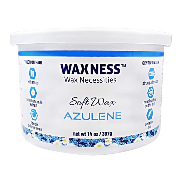 Wax Necessities Waxness Soft Wax Azulene 14 Ounces