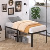 Likelalaso 24 Inch High Twin Bed Frames with Rounded Corner,
