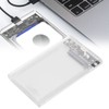 Transparent Hard Drive Enclosure External SSD Hard Disk Case for