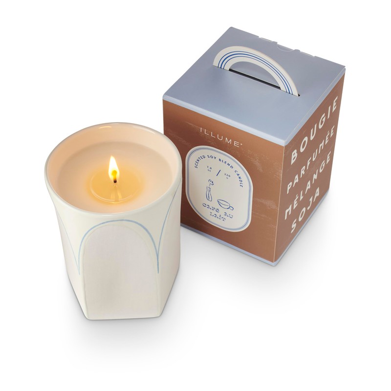 ILLUME Petite Patisserie Cafe Au Lait Petite Boxed Ceramic Candle