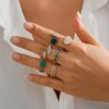 TRUMIGA Juego de 6 Anillos para Mujer, Anillos de Nudillos