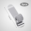 Quacc 3 PCS Metal Pen Holder Adjustable Single Spring Loop