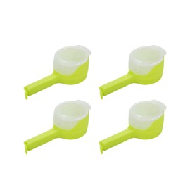 Sscon 4Pcs Bag Clips Food Storage Sealing Clips with Pour Spouts for Snacks Green