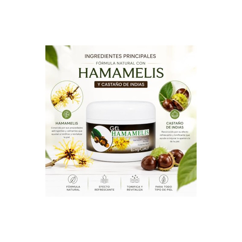 Lovy Care Gel corporal Hamamelis y Castaño de Indias 225ml