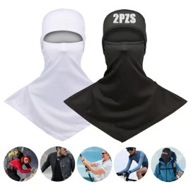 Pasamontaas De Dos Piezas, Proteccin Solar De Verano, Mscara Protectora Solar Transpirable A Prueba De Viento Para Pesca En Motocicleta, Unisex       