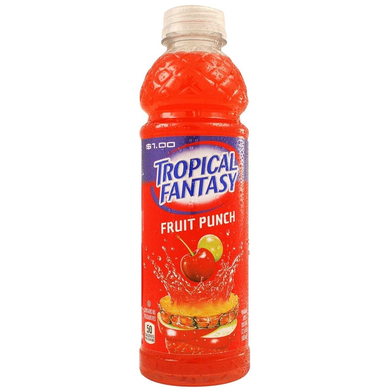 Tropical Fantasy Fruit Punch Juice Cocktail, Fruit Punch, 22.5 Fl