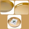 Omuriko Gold Round Decorative Tray with Handles, 13" Versatile Serving