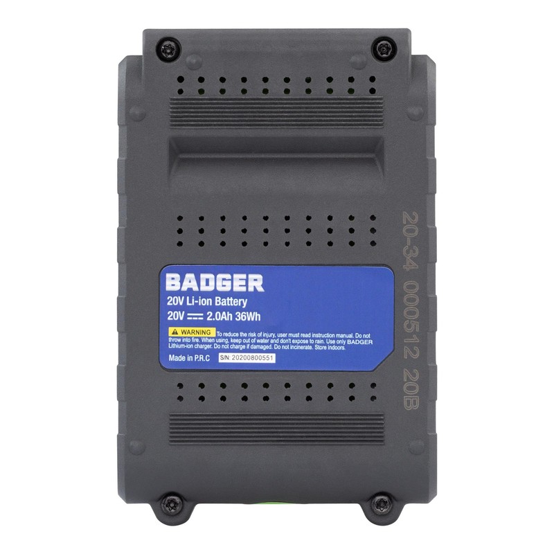 Wild Badger Power Battery Cordless 20 Volt 2.0 Ah