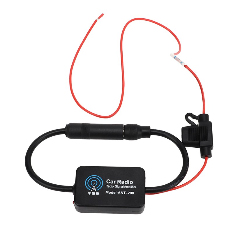 Car Stereo FM Radio Antenna Signal Booster Amplifier 25‑30dB Audio
