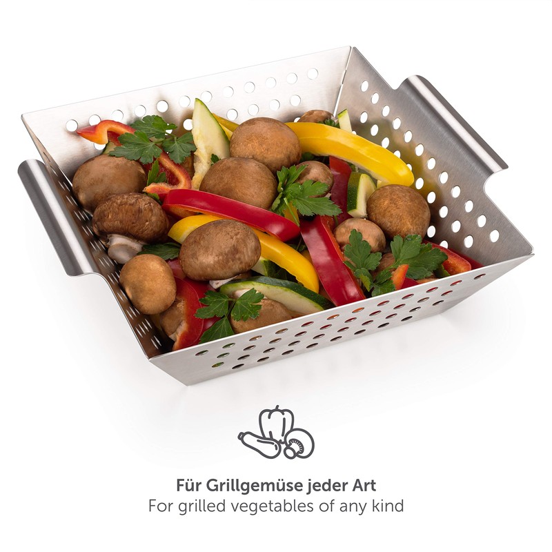Blumtal grill basket made of 100% stainless steel – perfect