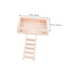 SUPVOX Hamster Climbing Ladder and Standing Platform Natural Design for
