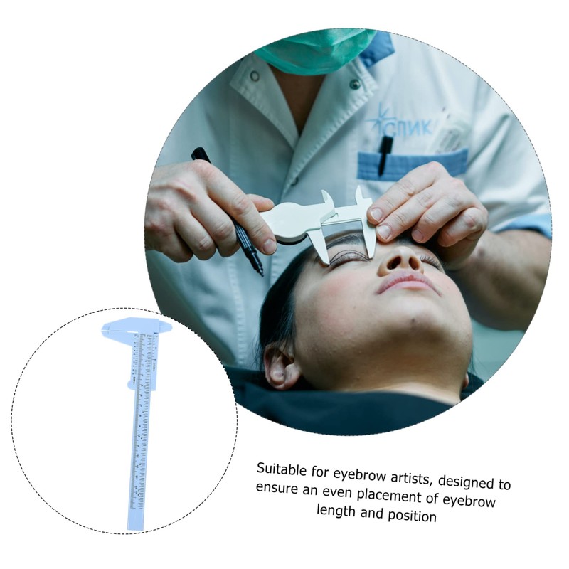 Ipetboom Practical Eyebrow Measurer Pcs Eyebrow Ruler Set for Makeup