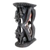 Gothic Guardian Winged Ram Gargoyles Celtic Clover Pillar Sand Timer