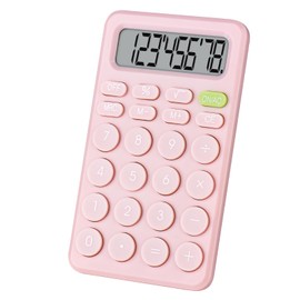 Basic 4 Function Calculator for Students and Office: Small, Portable, and Easy-to-use - Suitable for School and Office Essentials(Pink)