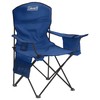 Coleman Portable Camping Chair with 4-Can Cooler, Cushioned Seat &