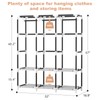 VTRIN Portable Closet Wardrobe for Hanging Clothes Closet with Cover,