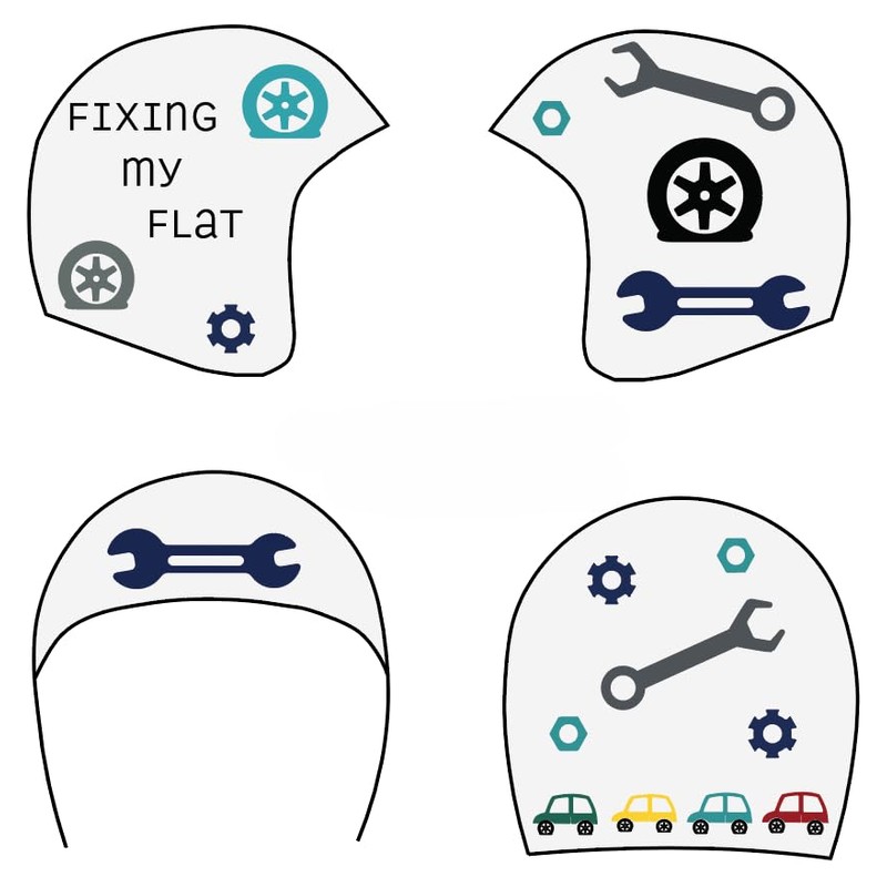 MDBB Fixing My Flat Cranial Baby Helmet Doc Band Decal