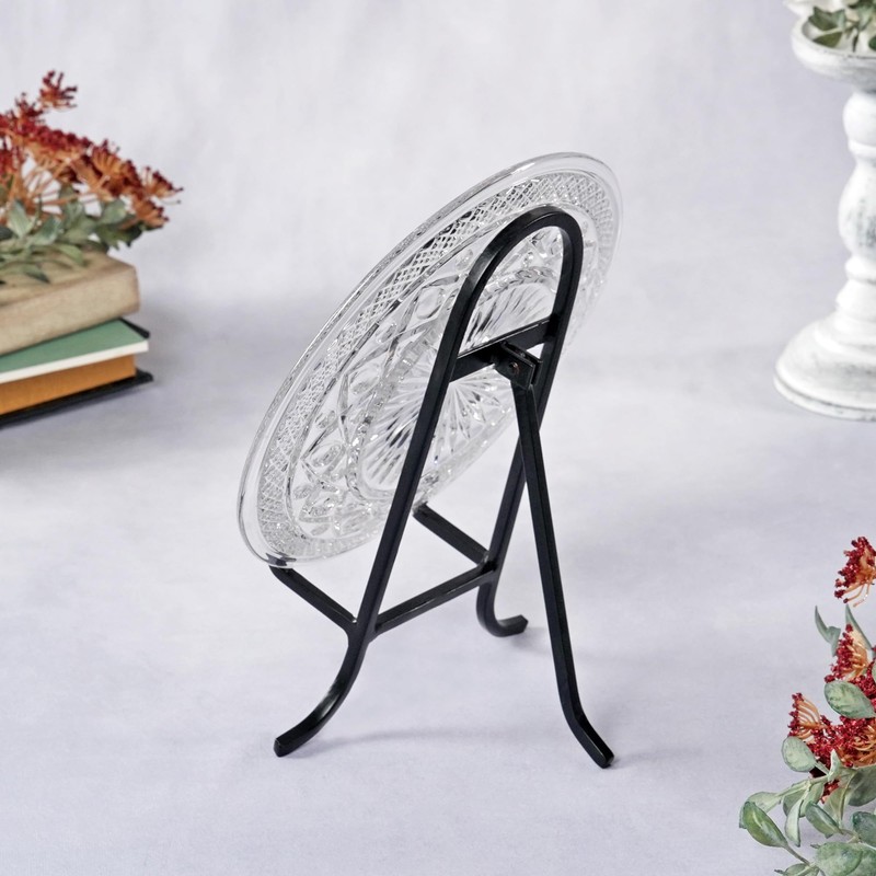 Bard's Antique Black Wrought Iron Easel, 8.75" H x 7"