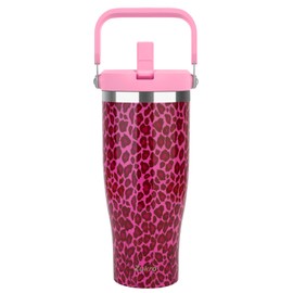 Zukro 40 OZ Tumbler With Flip Straw |Triple-Wall Vacuum Insulated Cup With Top Handle For Gym Sports Outdoors |Reusable Leak Proof Stainless Steel Water Bottle, Fit in Cupholder |Cold 30 Hours