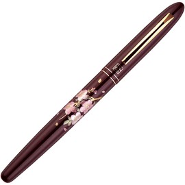 Kuretake ER187-910 Letter Pen, Brush Pen, Kuri Bamboo Letter Pen, Maki-e Monogatari, Sakura Song, Fatting