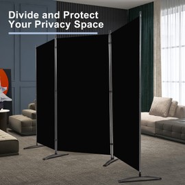Room Divider 6FT Folding Privacy Screens, 3 Panel Partition Room Dividers w/Freestanding Design, Portable Wall Divider for Room Separtation, Fabric Screen Panel for Home Office Bedroom Dorm