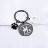 PLITI Horse Keychain Dog Lover Gifts Equestrian Gift Horseshoes Charm