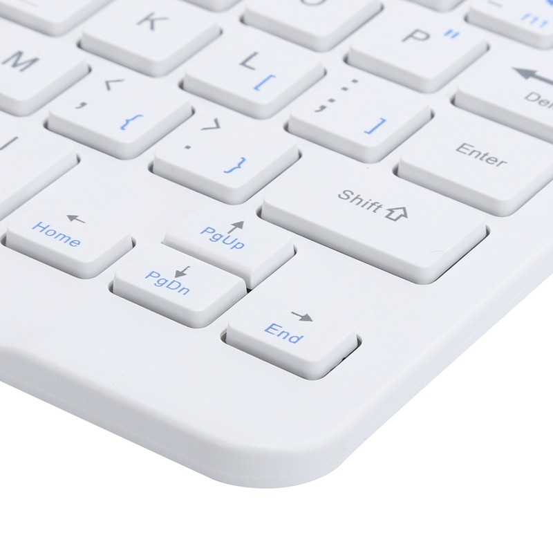 Mini Keyboard Bluetooth Portable 59 Keys Tablet Computer Supplies White
