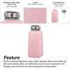 MECCANIXITY Solvent Alcohol Dispenser 250ml/8.5oz Pink Push Down Liquid Dispenser