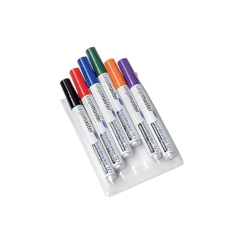 Legamaster TZ1 Board Markers - Wallet x6 Assorted
