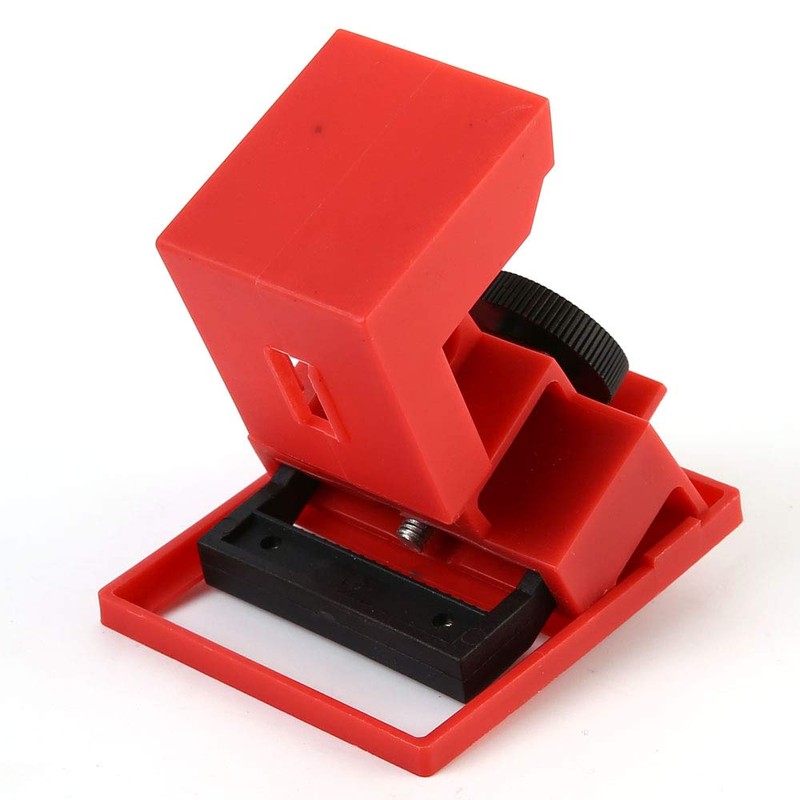 POFET Red Clamp-On Breaker Lockout Good with handle width ≤