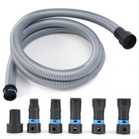 10FT Shop Vac Hose Dust Collection Hose Kit for Home & Shop Vacuum System with Expanded Multi-Brand Power Tool Adapter Set with 6 Sander Vacuum Adapters for 2-1/2" Dust Collector Vacuum Connection