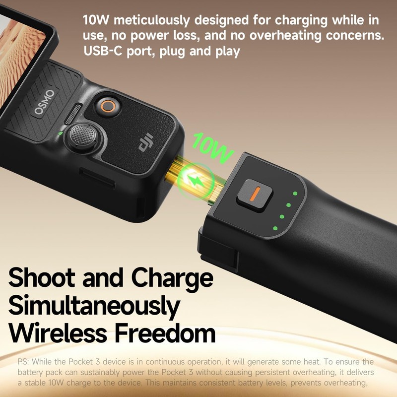 LKTOP Pocket 3 Battery Handle+Tripods Combo for DJI Osmo Pocket