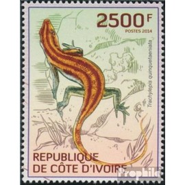 Prophila Collection Elfenbeinküste 1533 (kompl.Ausg.) postfrisch ** MNH 2014 Reptillien (Briefmarken für Sammler) Amphibien/Reptilien/Saurier