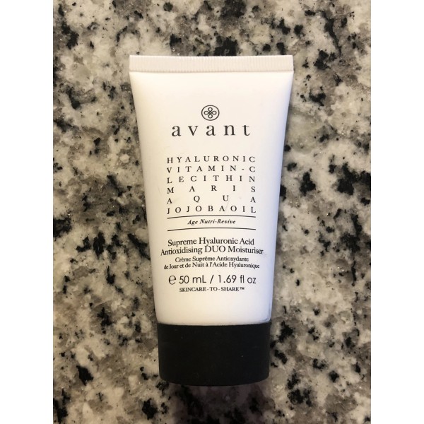AVANT HYALURONIC ACID ANTIOXIDISING DUO MOISTURIZER 1.69 oz 50ml ~