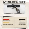 BINQIGOO 2Pc Full LED Rear Bumper Reflector Lights Kit for