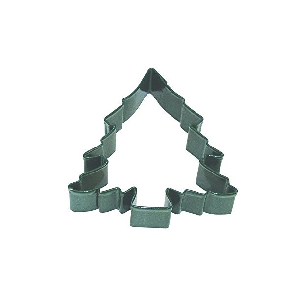 R&M Christmas Tree 3.5" Cookie Cutter Green With Colored, Durable,