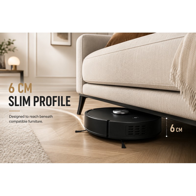 Mini Robot Vacuum and Mop for Floor Cleaning – Automatic
