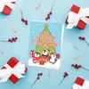 Cute Christmas Greeting Card with Envelope – Kawaii Cat Kitten