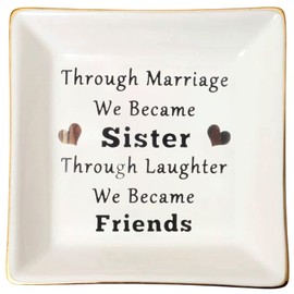 Sister In Law Gifts Jewelry Dish Tray Ceramic Trinket Dish Sister In Law Birthday Gifts Sister In Law Gifts Sister In Law Wedding Gift Gifts For Sister In Law Sister In Law Gift For Sister In Law.