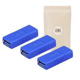 X3 Female Coupler for USB 3.0 3 Type A Extension Adapter - Adaptive French Brand
