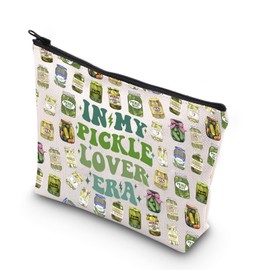 WCGXKO Pickle Gift Pickle Lover Makeup Bag Canned Pickles Merchandise Pickled Food Enthusiasts Gift Canning Enthusiasts Gift (pickle lover era)