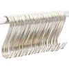 Juvale S-Shaped Hooks for Hanging - 3.9-Inch 50-Pack, Black Stainless