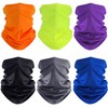 6 Pieces Summer Face Cover UV Protection Neck Gaiter Scarf