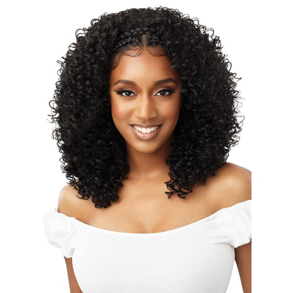 Outre Synthetic 13x2 Lace Frontal Wig - HALO STITCH BRAID 18" (Color:DR2GINGER BROWN)