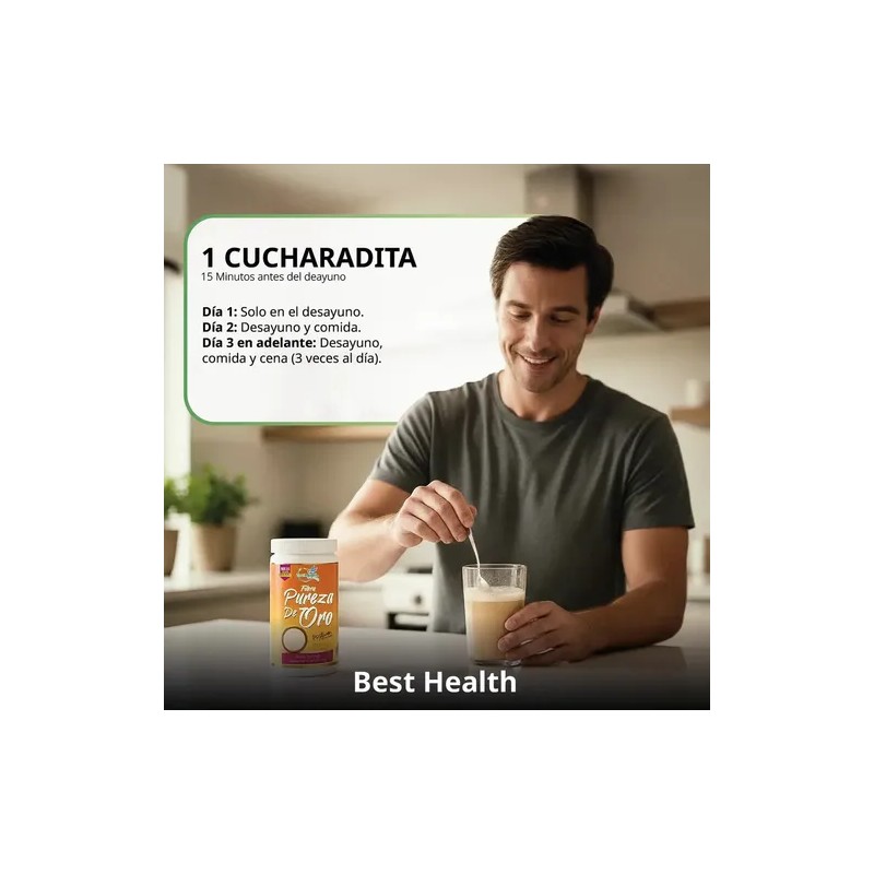 Psyllium Fibra Natural 340g Best Health Fibra Pureza De Oro