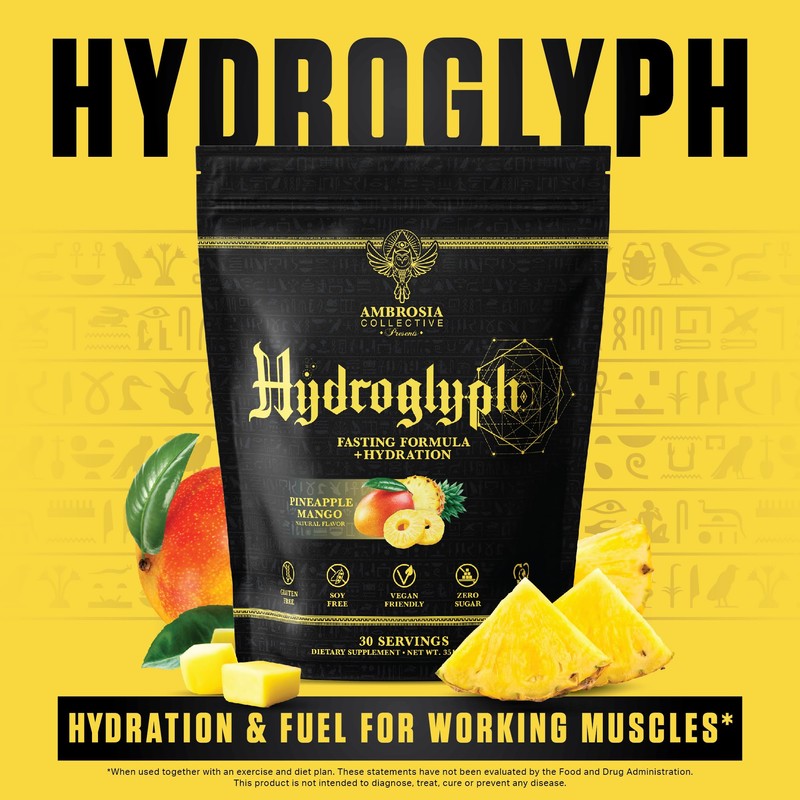 Ambrosia Hydroglyph Intraworkout Electrolytes Hydration Drink Mix | Sugar Free