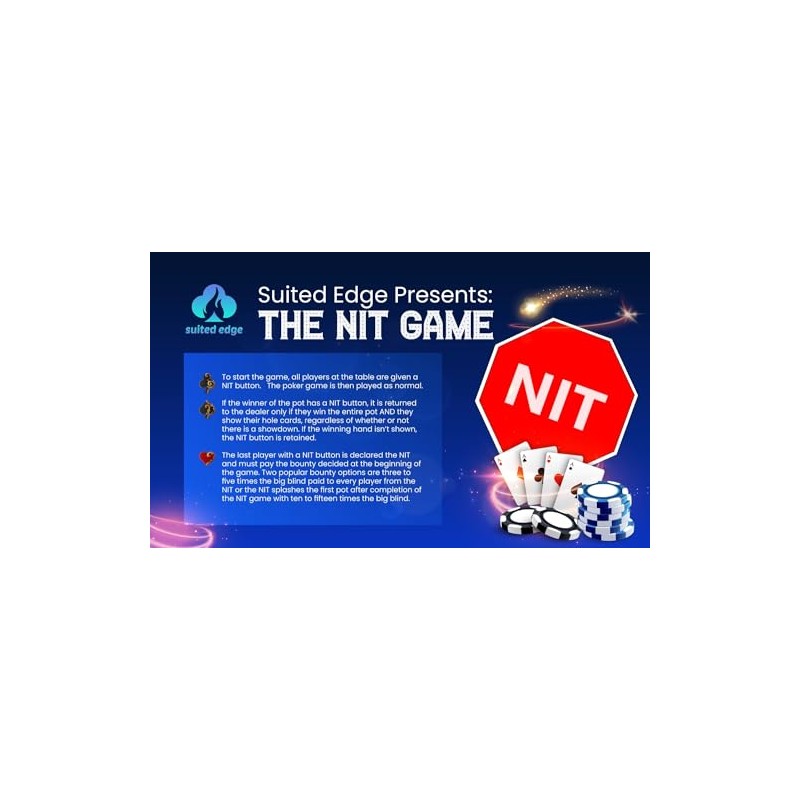 Suited Edge Nit Button Set for Texas Hold'em and Omaha